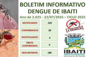 Boletim Informativo da Dengue Mês de Julho de 2.025