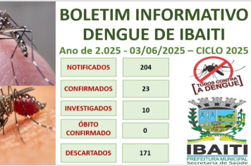Boletim Informativo da Dengue Mês de Junho de 2.025
