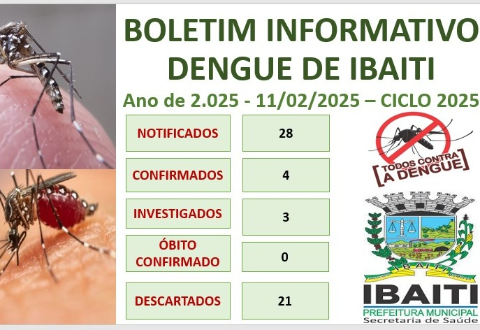 Boletim Informativo da Dengue Mês de Fevereiro de 2.025