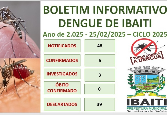 Boletim Informativo da Dengue Mês de Fevereiro de 2.025