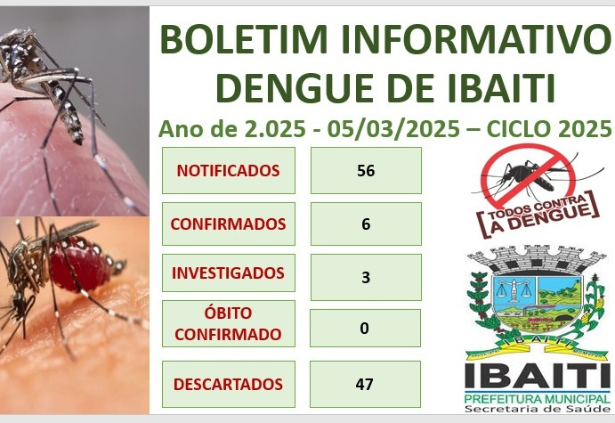 Boletim Informativo da Dengue Mês de Março de 2.025